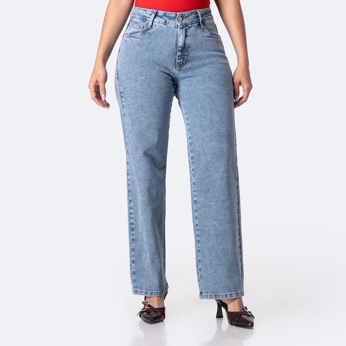 PIONIER - Pantalon Basico Denim Stretch Zianah Mujer