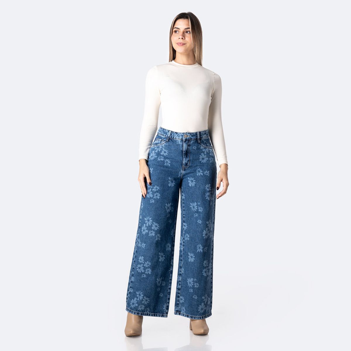 PIONIER - Pantalón Jean Denim Mujer Pionier Lahemi