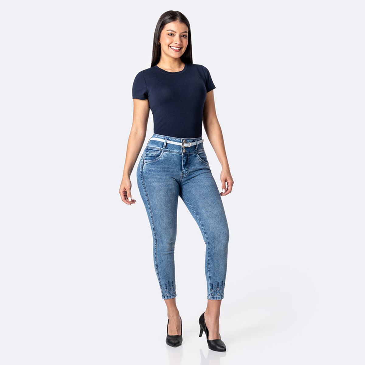 PIONIER - Pantalón Jean Denim Stretch Mujer Pionier Itsa