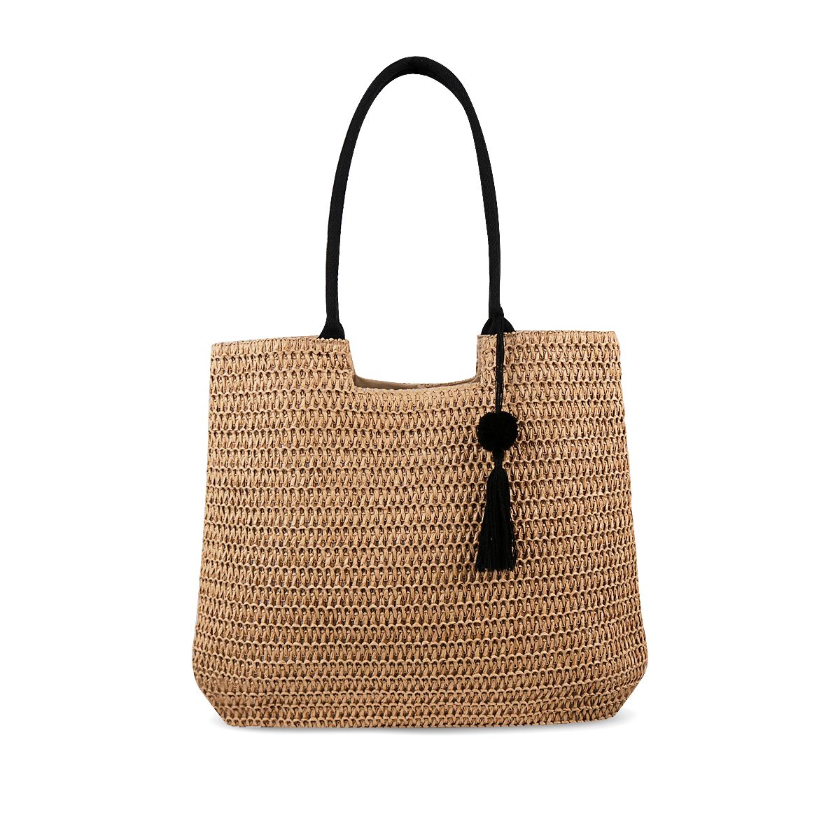 IMPULS - Bolso Paja Mujer Impuls Negro Naia14