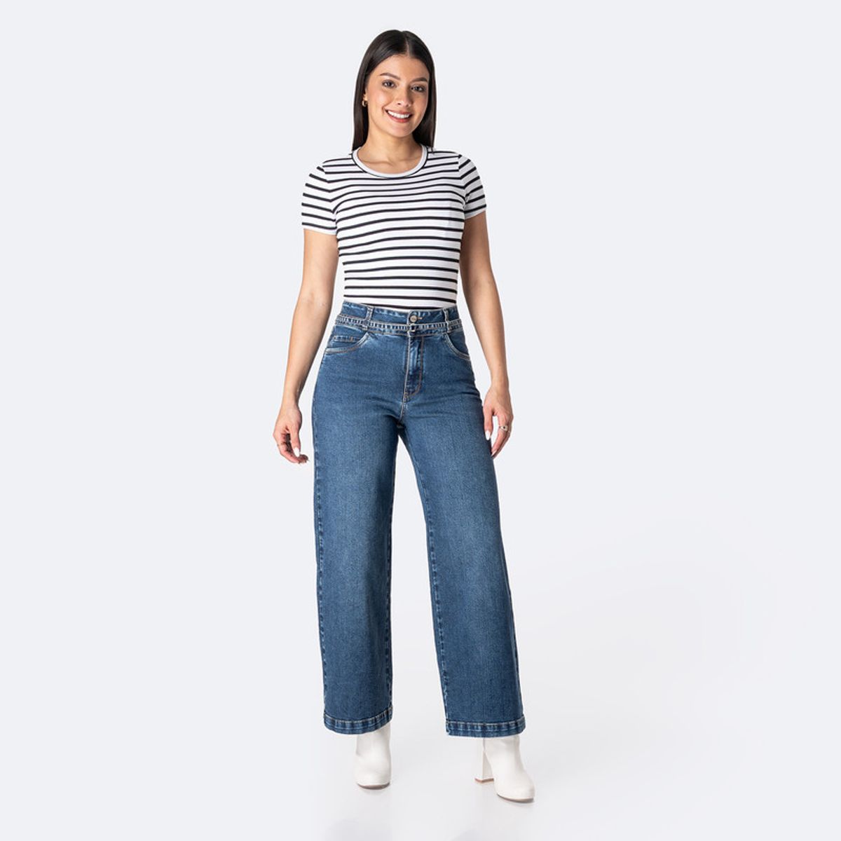 PIONIER - Pantalon Moda Denim Stretch Marilenna Mujer