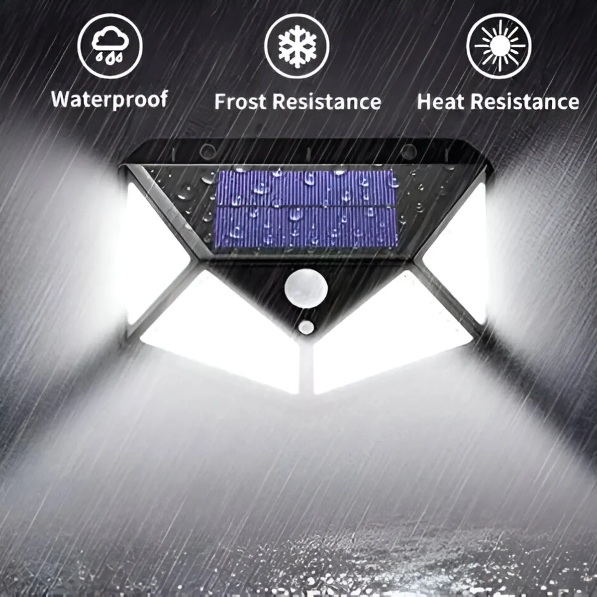 GENERICO - Lampara Led Solar Con Sensor De Movimiento Luz Recargable