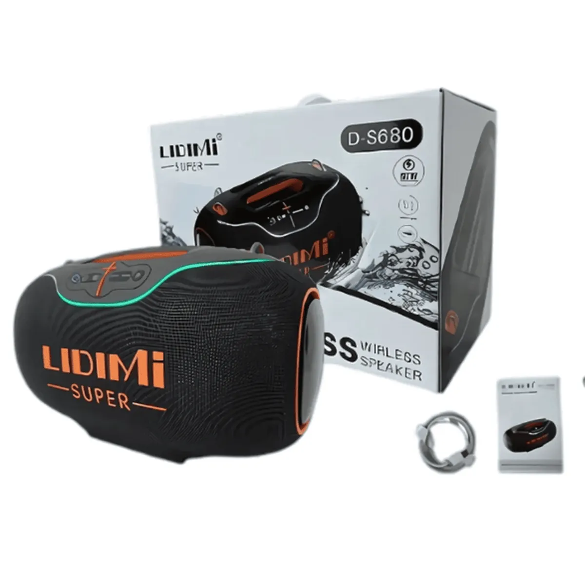 LIDIMI - PARLANTE PORTÁTIL LIDIMI SUPER 300W D-S680 BLUETOOTH USB + MICRÓFONO