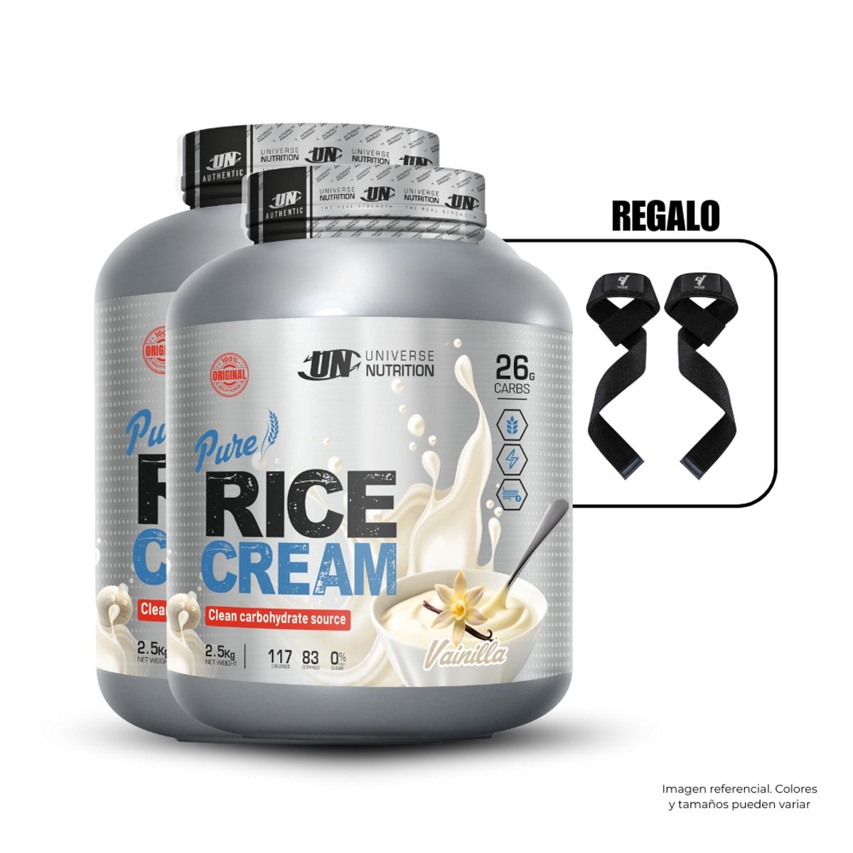 UNIVERSE NUTRITION - Crema de Arroz 2.5 kg Vainilla Pack x2