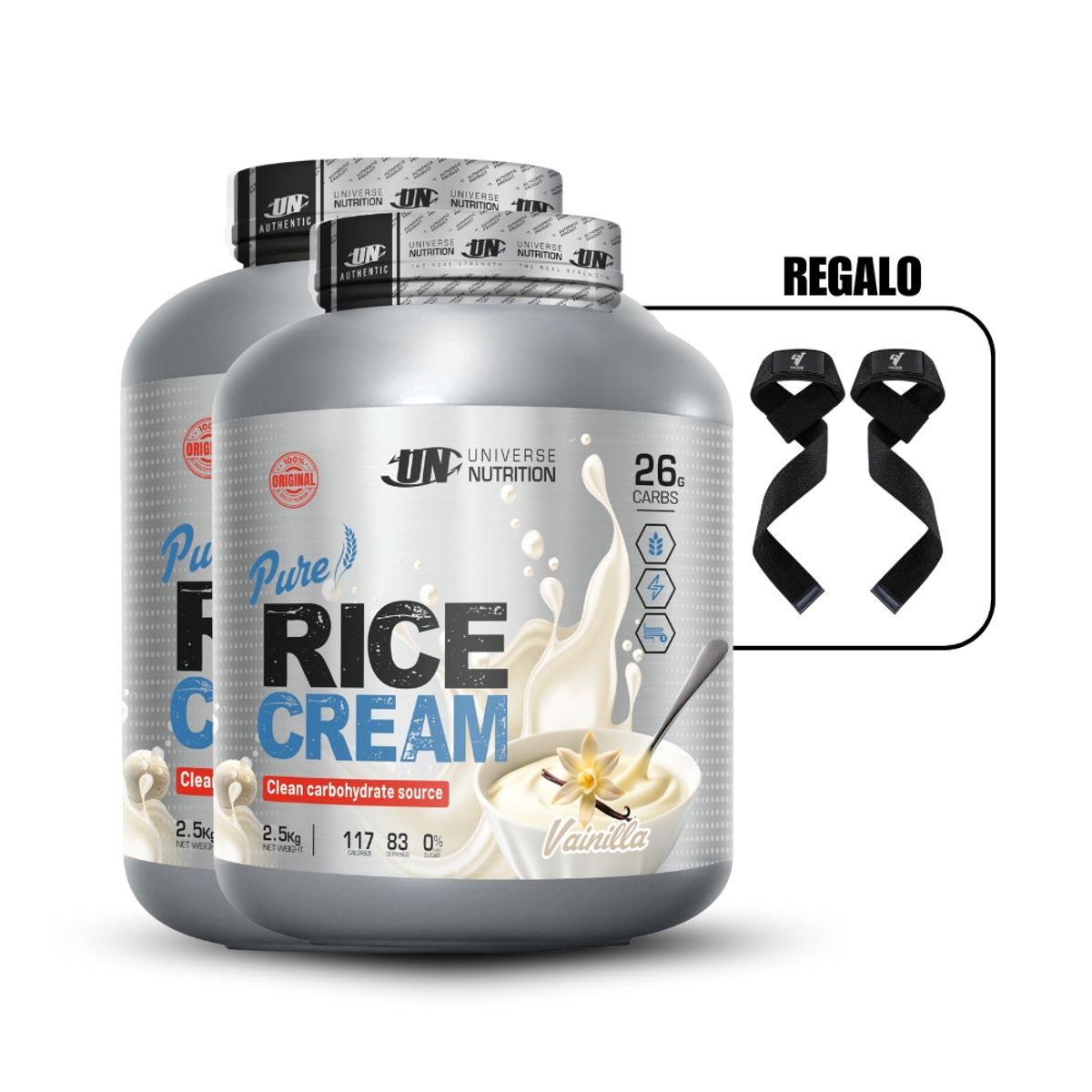 UNIVERSE NUTRITION - Crema de Arroz 2.5 kg Vainilla Pack x2
