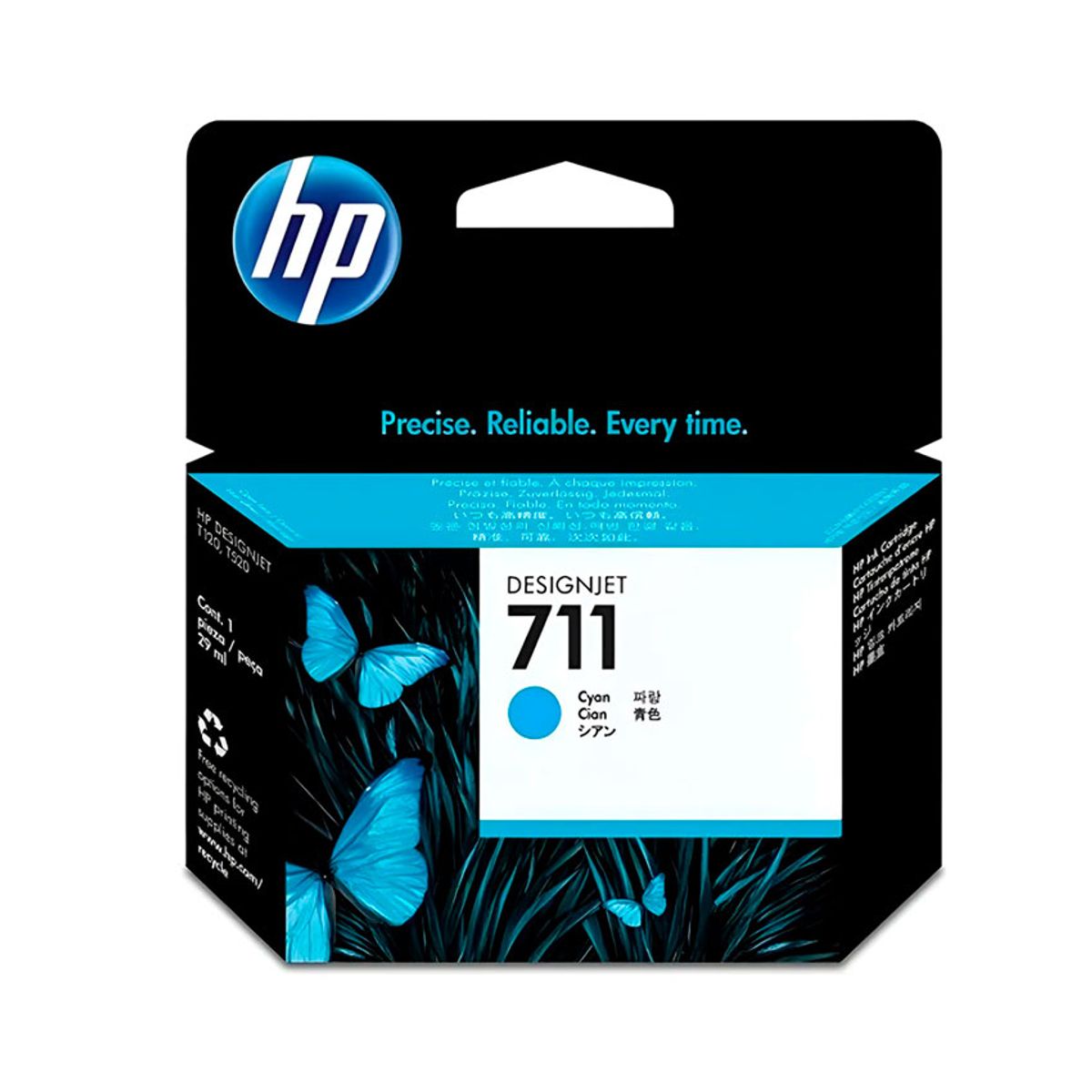 HP - Cartucho de Tinta HP 711 Cian Original CZ130A
