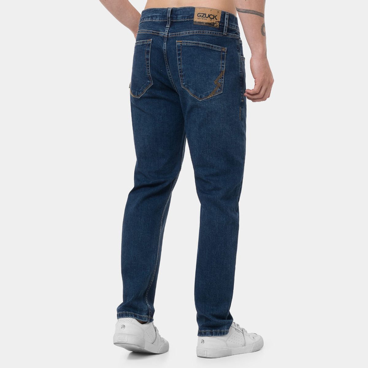 GZUCK - Pantalon Clasico Denim Stretch New Rhilox Hombre