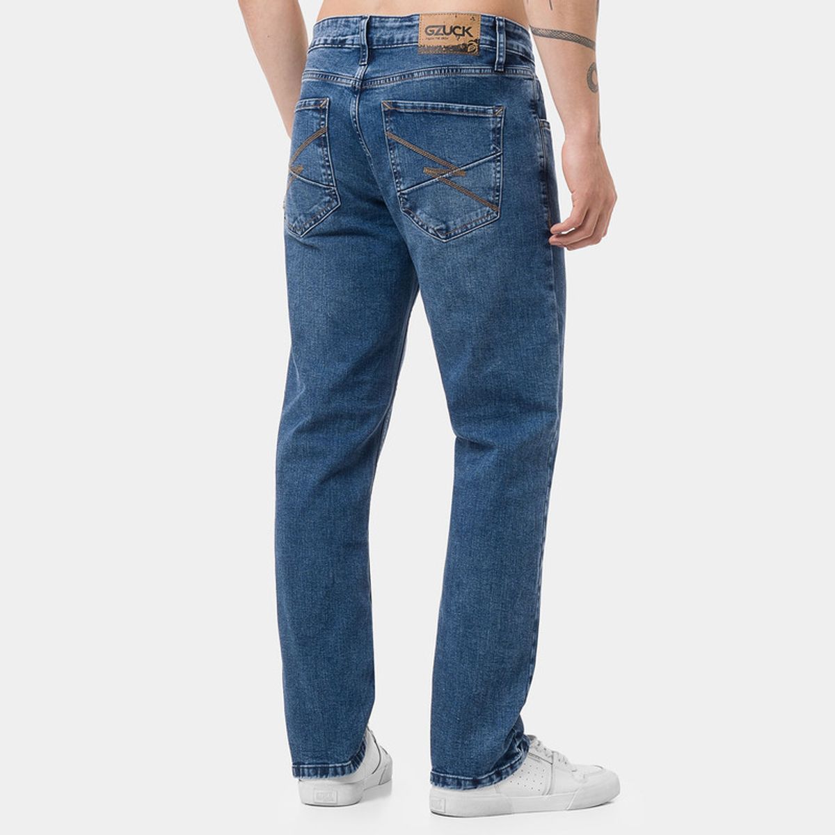 GZUCK - Pantalon Clasico Denim Stretch Markzu Hombre