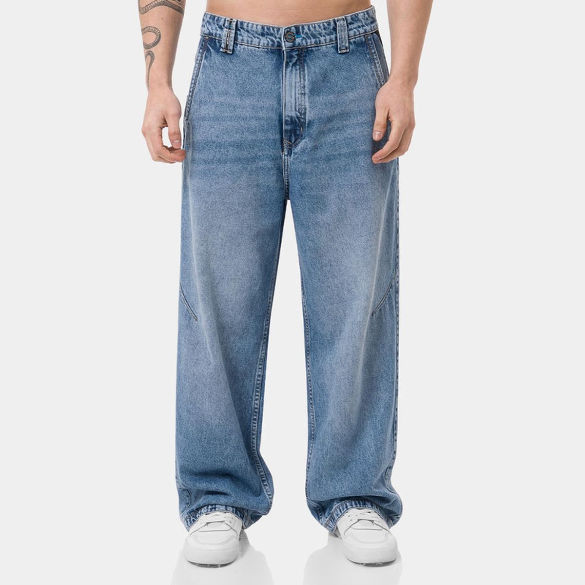 GZUCK - Pantalon Moda Denim Porpul Hombre