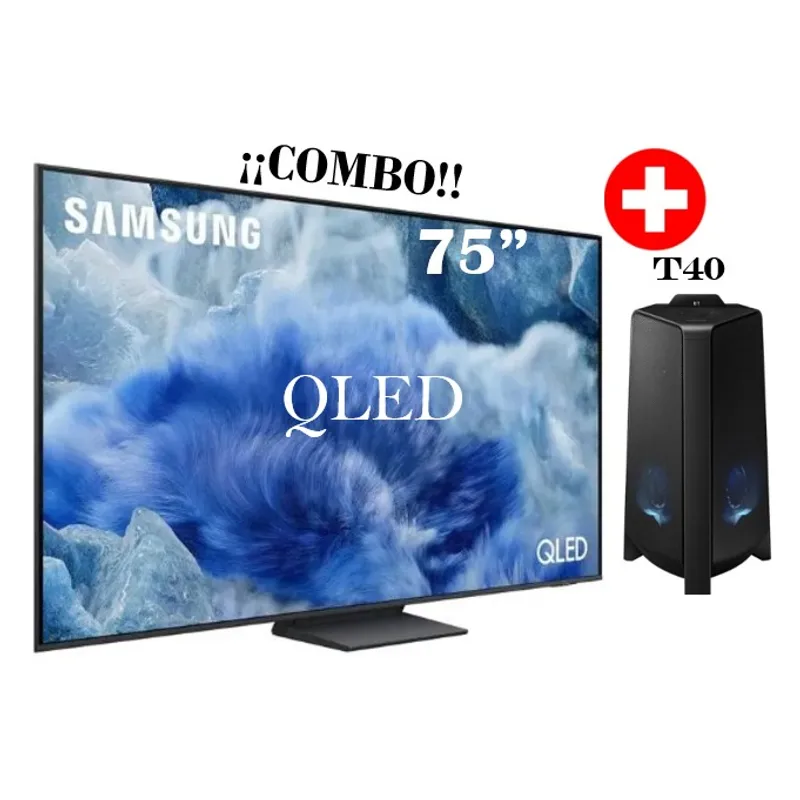 SAMSUNG - Televisor Smart TV Samsung 75 QLED Q8F Vision AI 2025+ PARLANTE T40