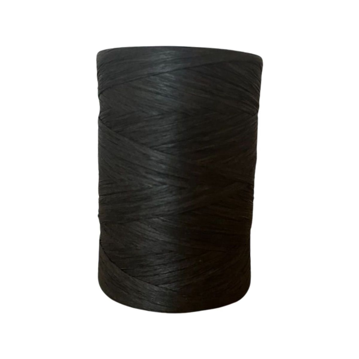 GENERICO - HILO Rafia de papel para tejer a crochet NEGRO x 2 OVILLOS