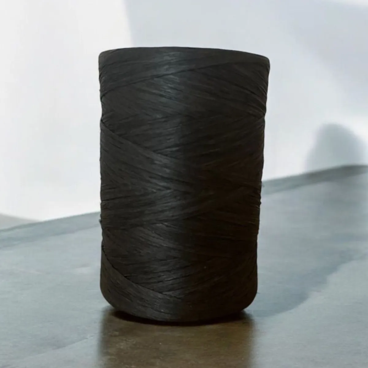 GENERICO - HILO Rafia de papel para tejer a crochet NEGRO x 2 OVILLOS