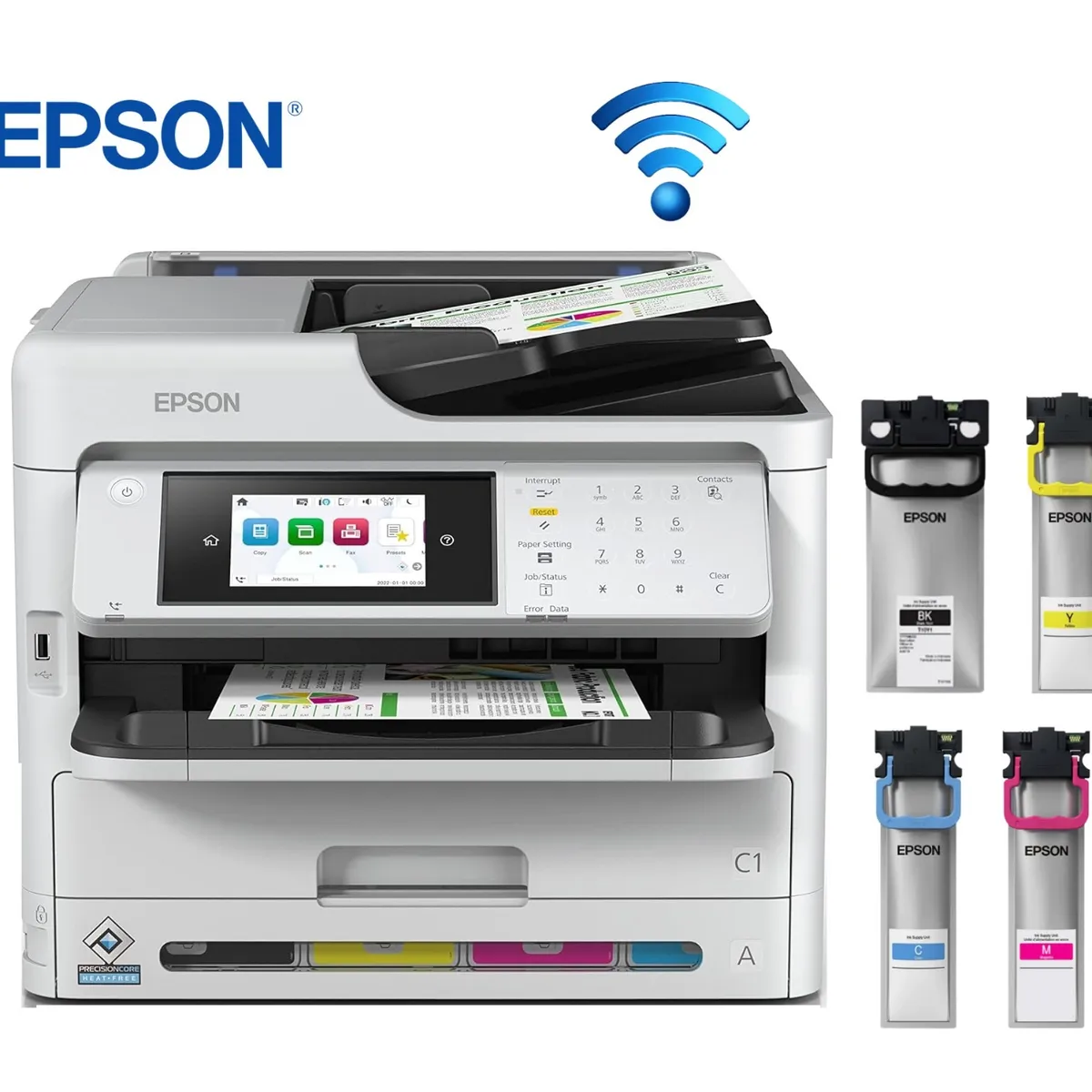 EPSON - Impresora Epson Pro WF-C5890 Multifuncion FaxLANWiFiUSB