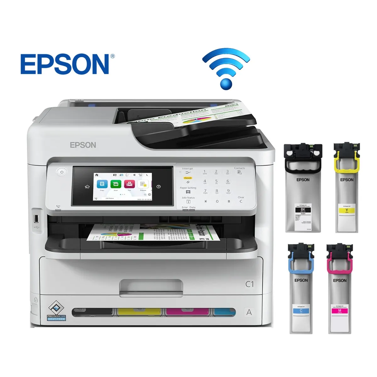 EPSON - Impresora Epson Pro WF-C5890 Multifuncion FaxLANWiFiUSB