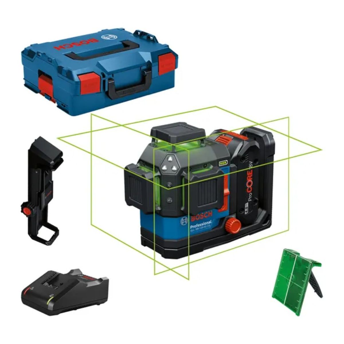 BOSCH - Nivel Láser Bosch GLL 18V-120-33 CG Profesional 3×360° Verde 18V