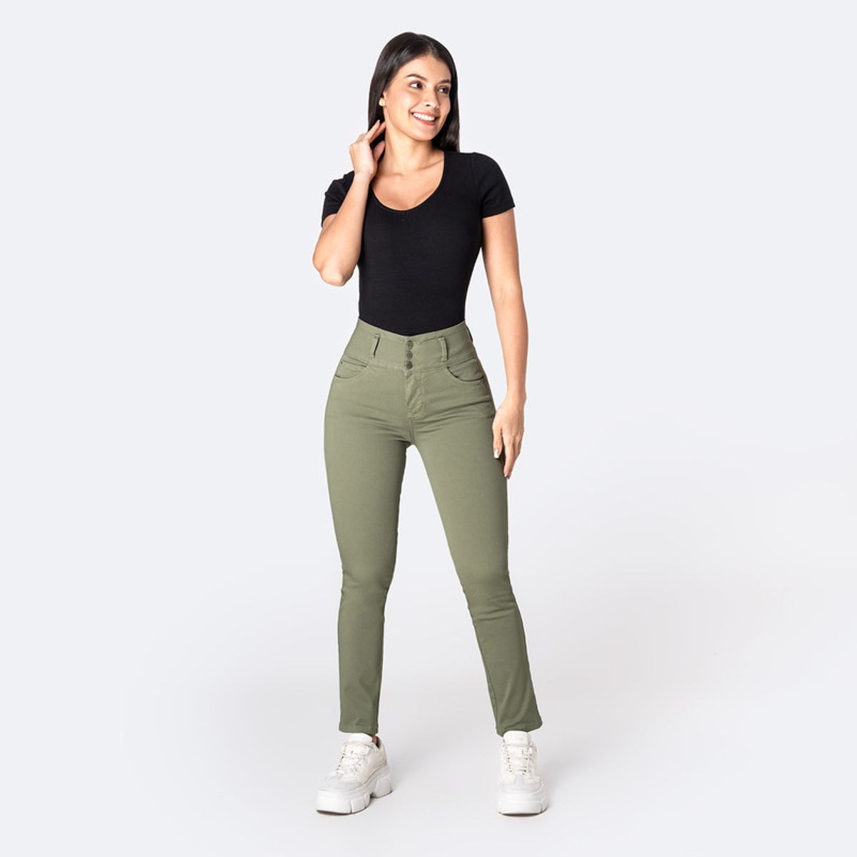 PIONIER - Pantalon Clasico Drill Stretch Katica Mujer