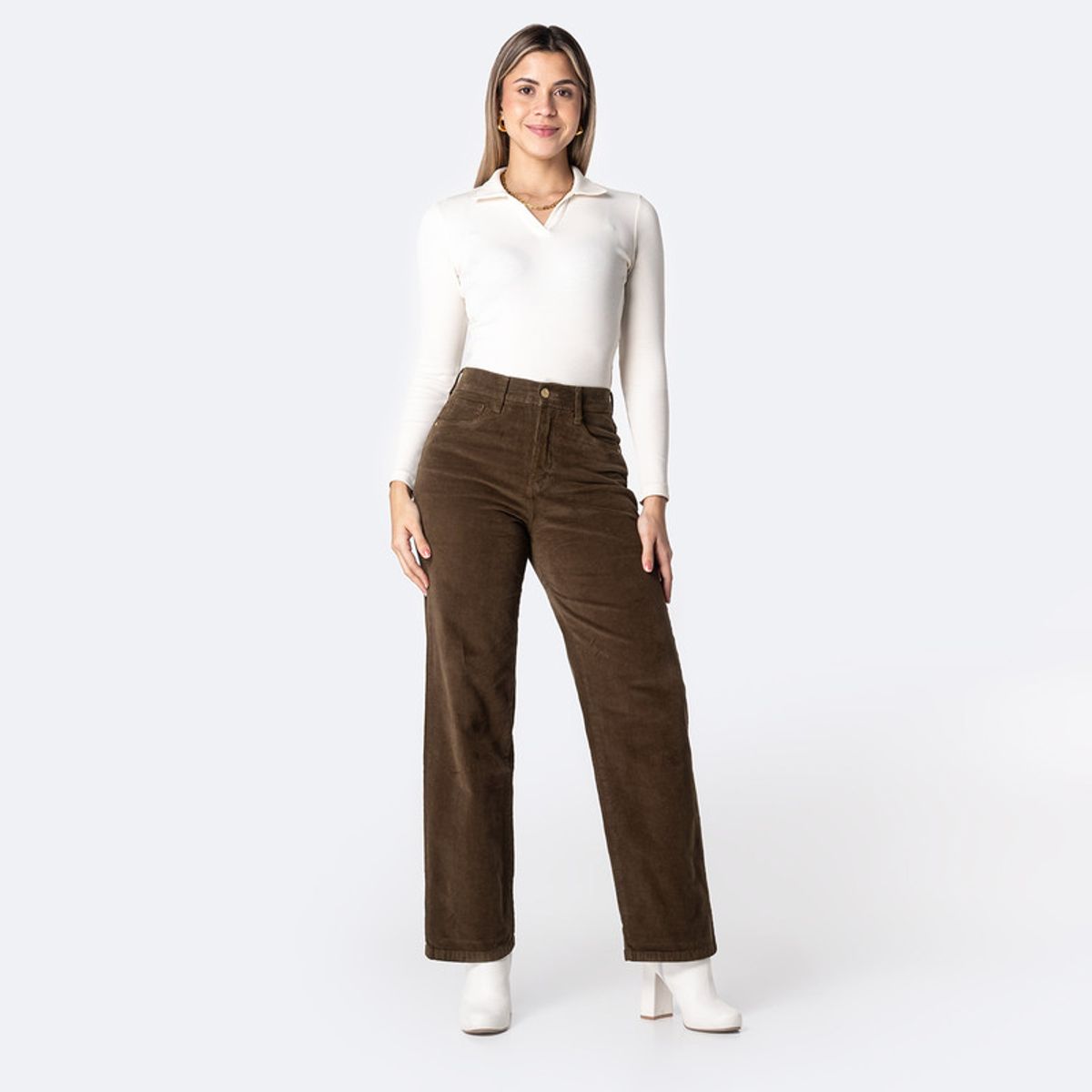 PIONIER - Pantalon Moda Corduroy Dugale Mujer