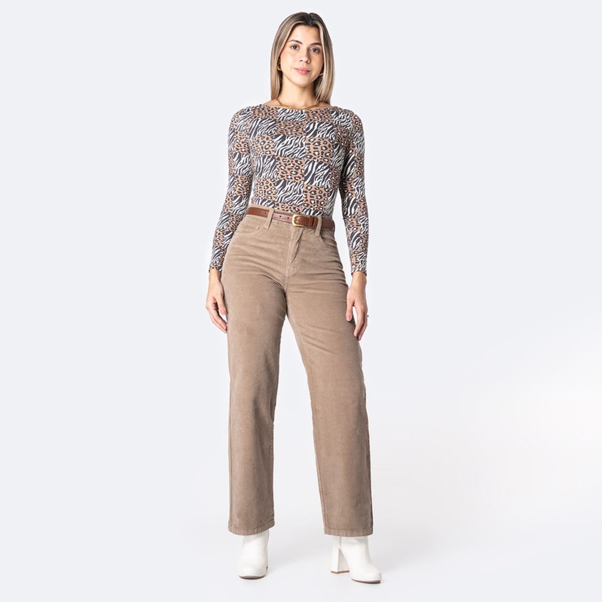 PIONIER - Pantalon Moda Corduroy Dugale Mujer