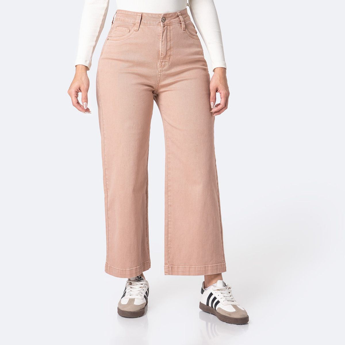 PIONIER - Pantalon Basico Drill Stretch Lari Bull Denim Mujer