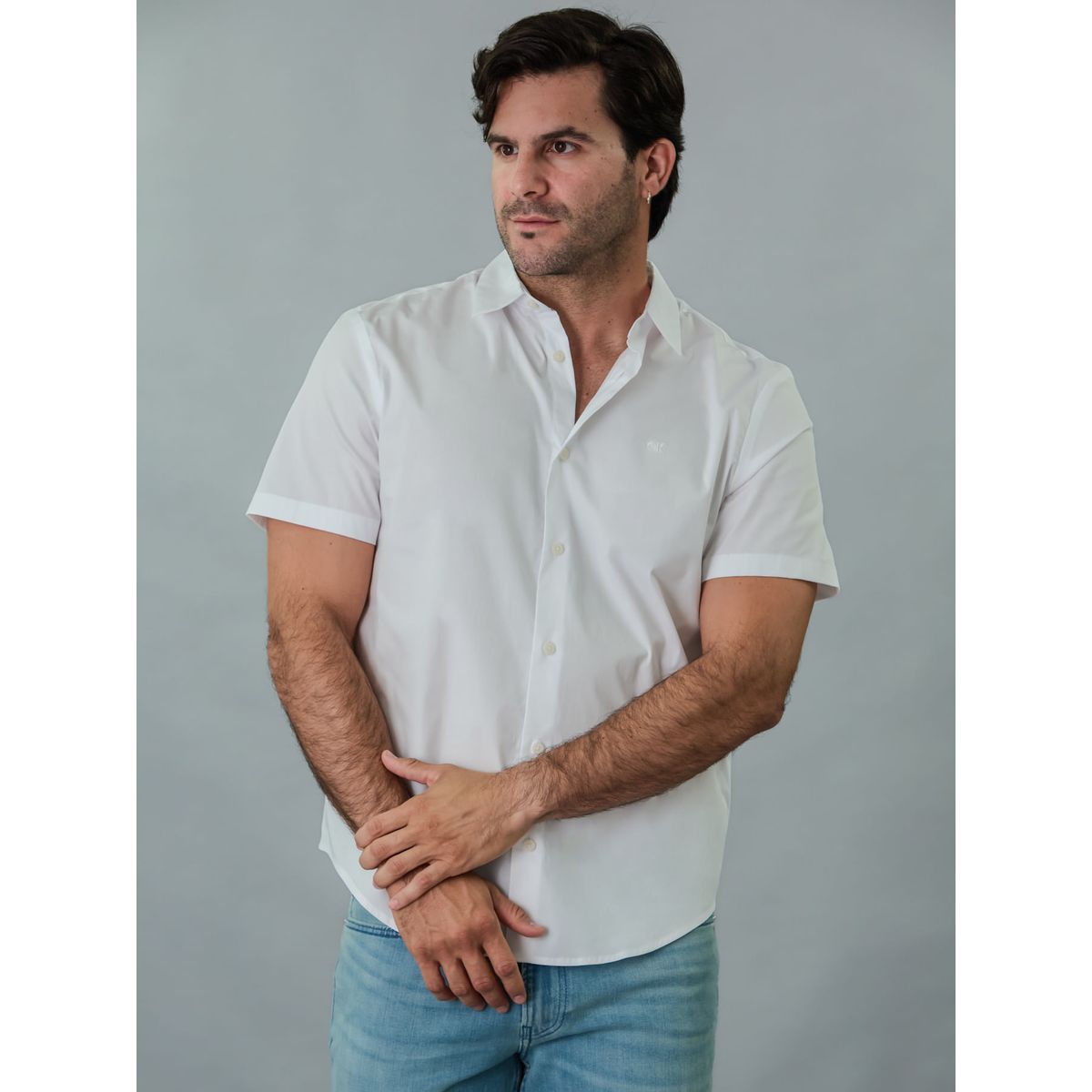 CALVIN KLEIN - CAMISA SS SOLID POPLIN SHIRT