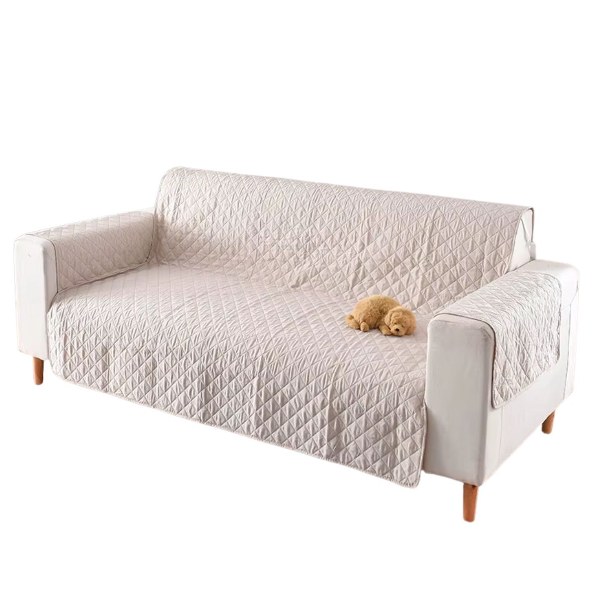 GENERICO - Cobertor Protector de Sofá Reversible de 2 Cuerpo Hueso