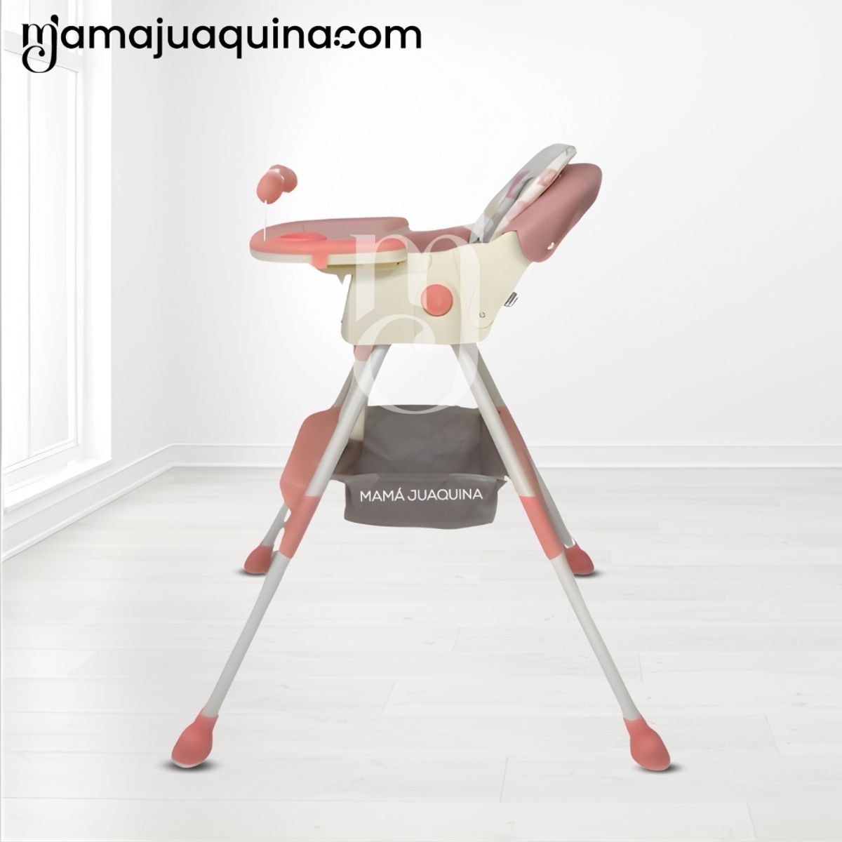 BABY - Silla de Comer Didactico «ARIS» con juguete Pink