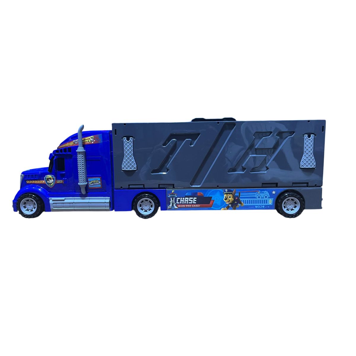 PAW PATROL - Juguete Super Camión con Pista de Velocidad de PAW PATROL 2 en 1