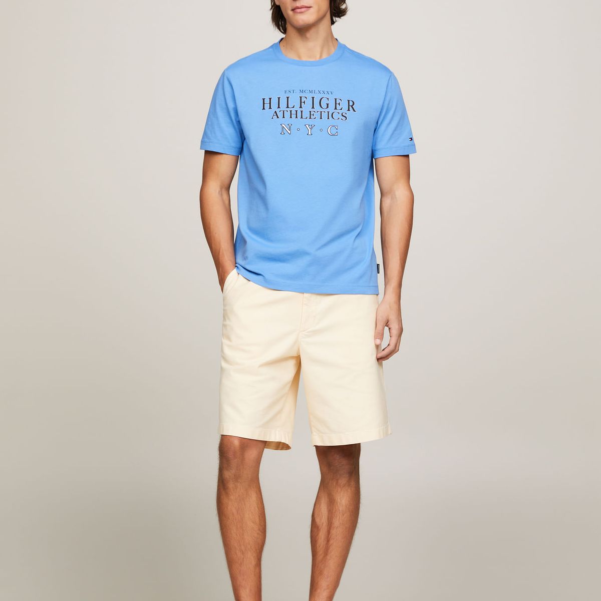 TOMMY HILFIGER - CAMISETA M/C HILFIGER ATH STACK TEE