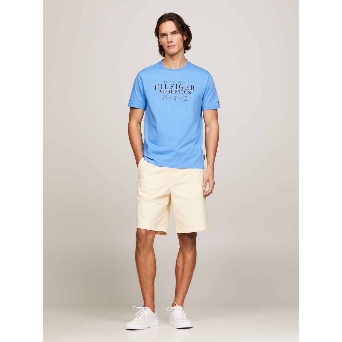 TOMMY HILFIGER - CAMISETA M/C HILFIGER ATH STACK TEE