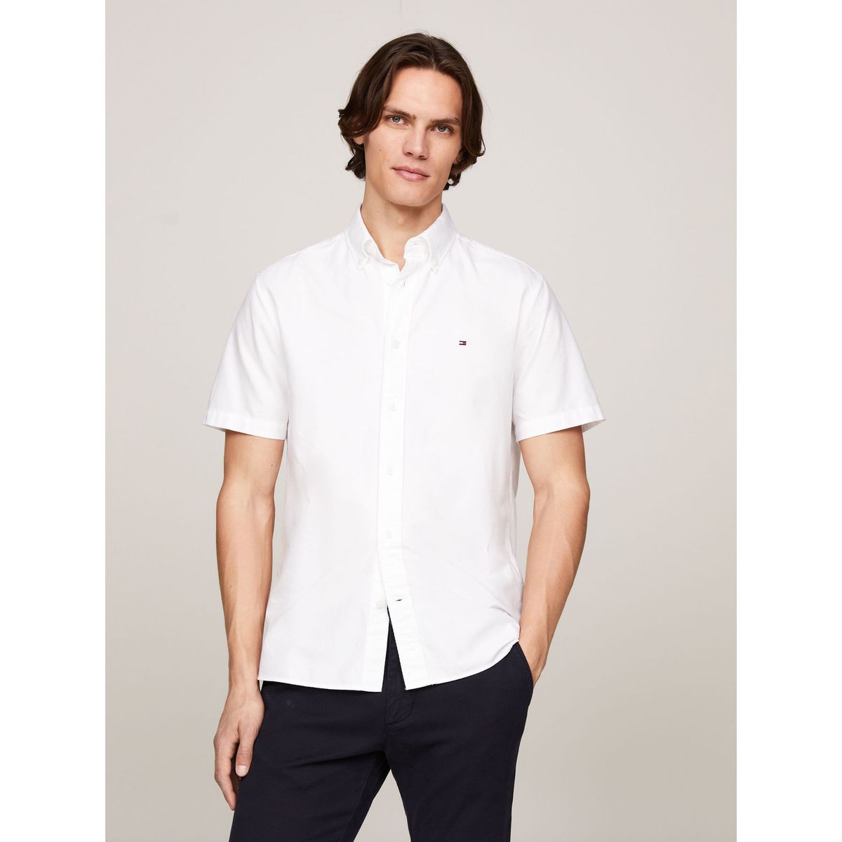 TOMMY HILFIGER - CAMISA HERITAGE OXFORD RF SHIRT S/S TH