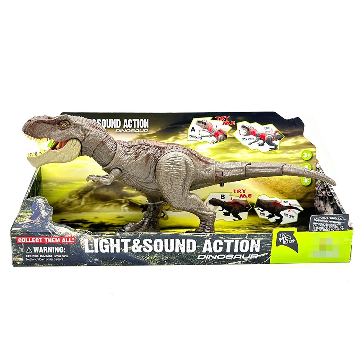 PEQUEÑAS TRAVESURAS - Juguete Dinosaurio Tyrannosaurus Rex con Luces y Sonidos