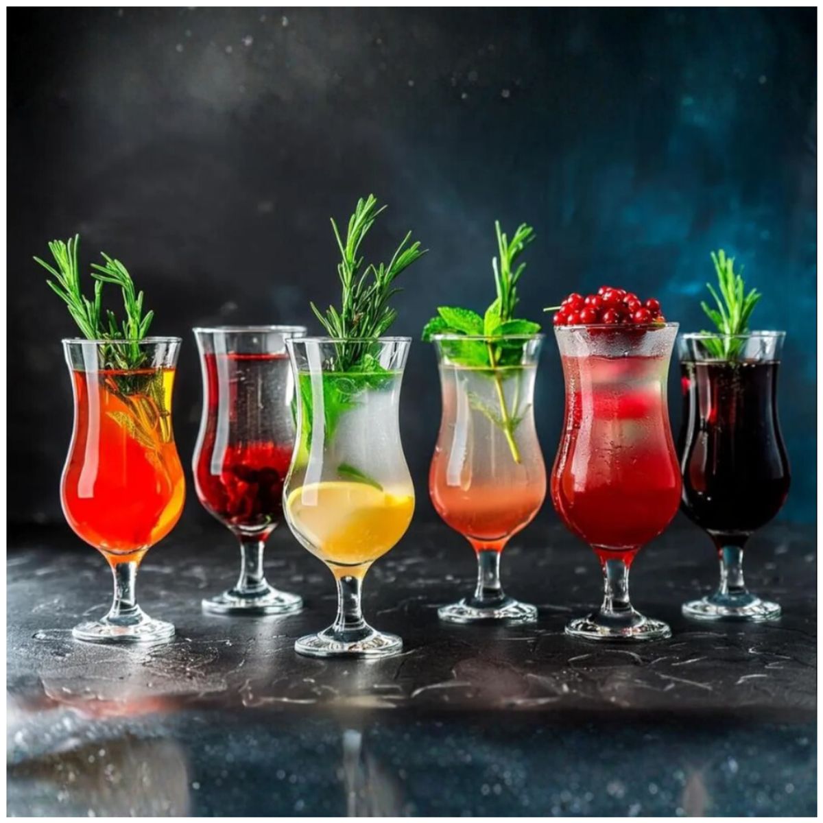 INSPIRA - Set de Copas Hurricane de Vidrio x6