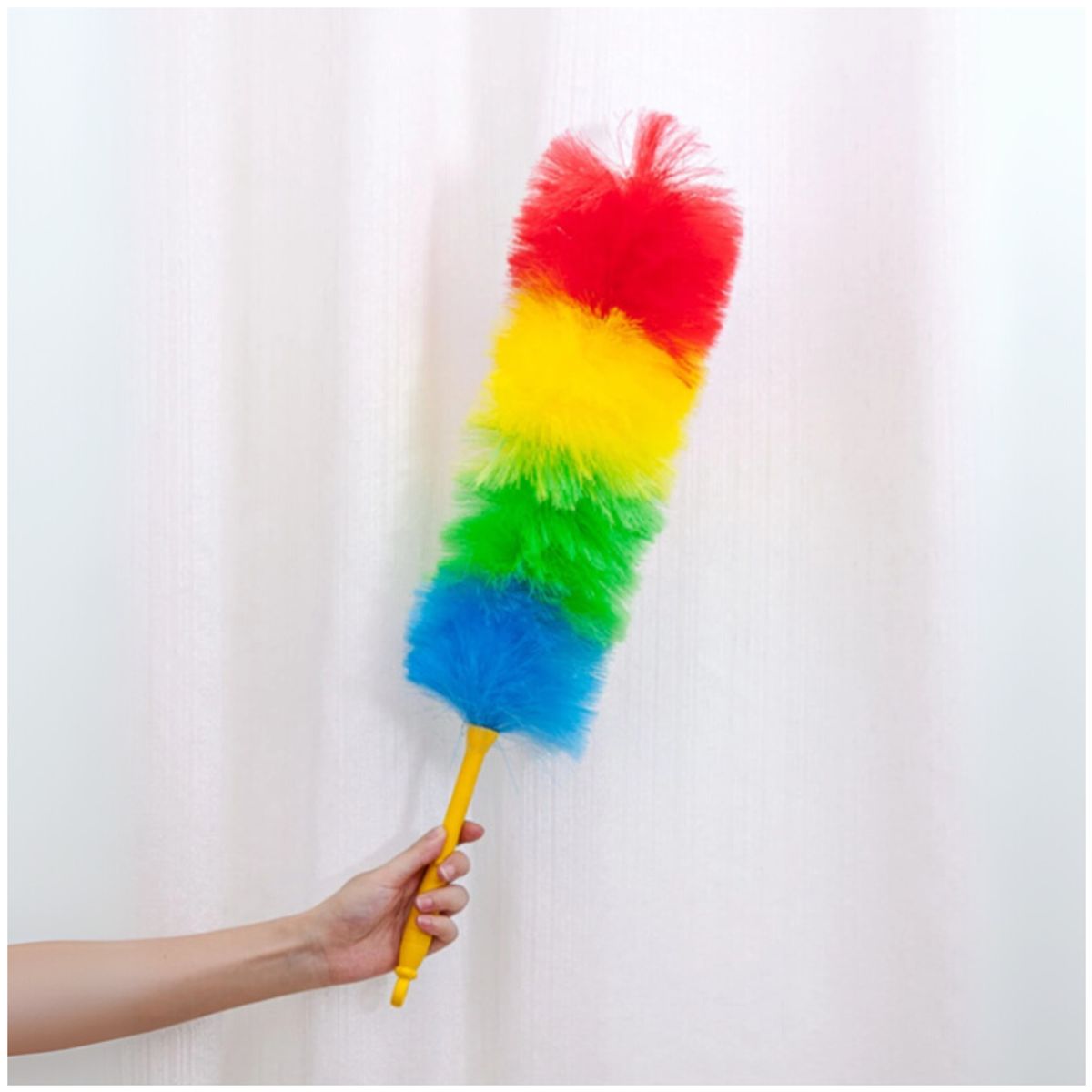 GENERICO - Plumero de Limpieza Atrapa Polvo Palo Extensible Pack x2