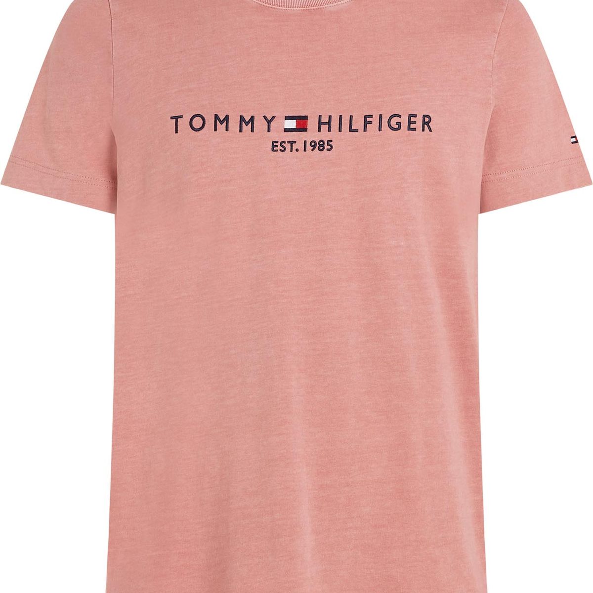 TOMMY HILFIGER - CAMISETA M/C GARMENT DYE TOMMY LOGO TEE TH