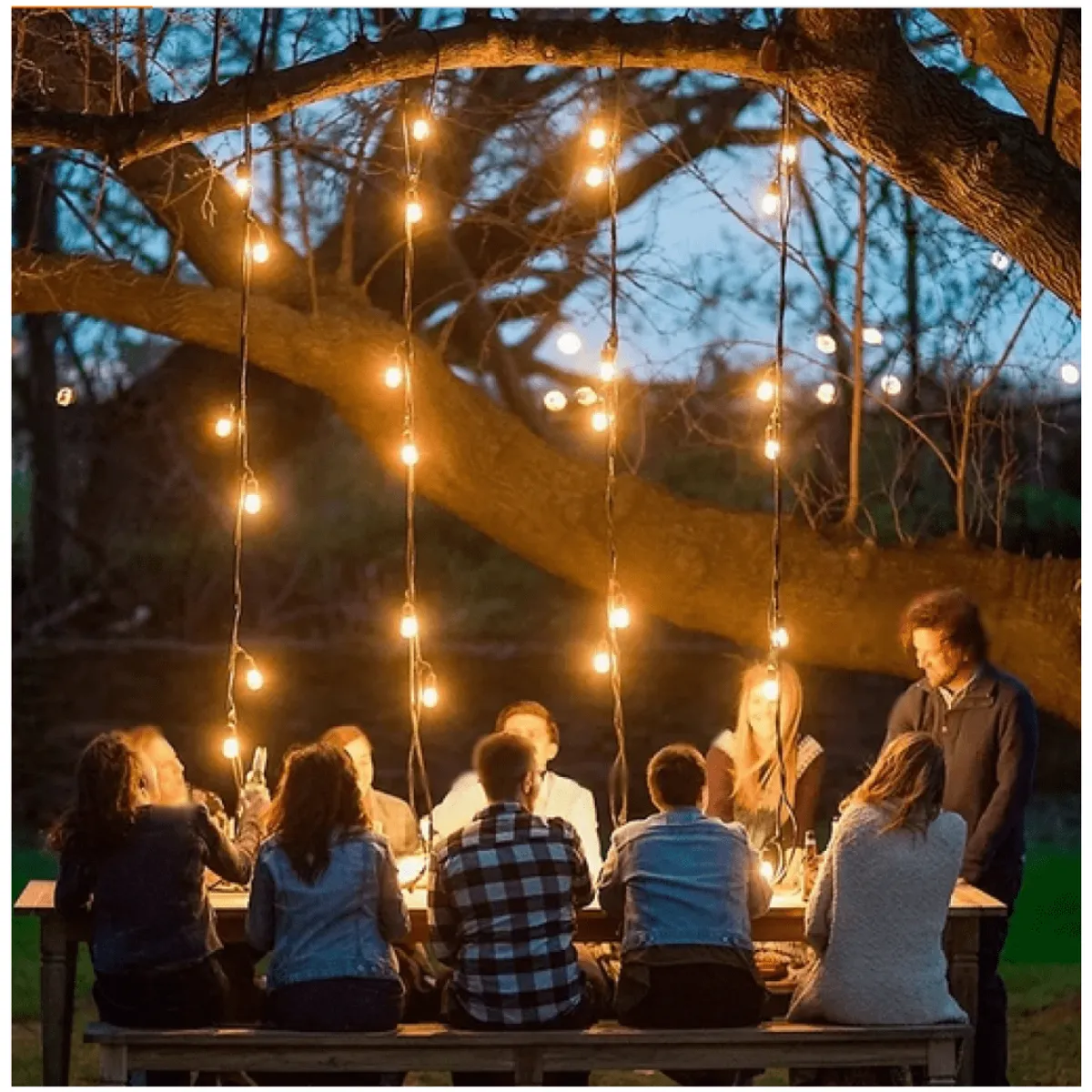 INSPIRA - Guirnalda Colgante para Luces Cadena Exterior Interior 5M