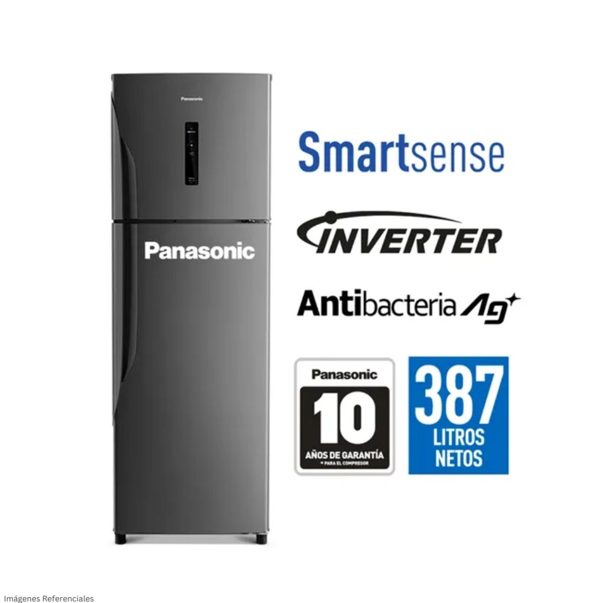 PANASONIC - Refrigeradora Panasonic 387 Lt Top Freezer No Frost - NR-BT43PV1TD_.
