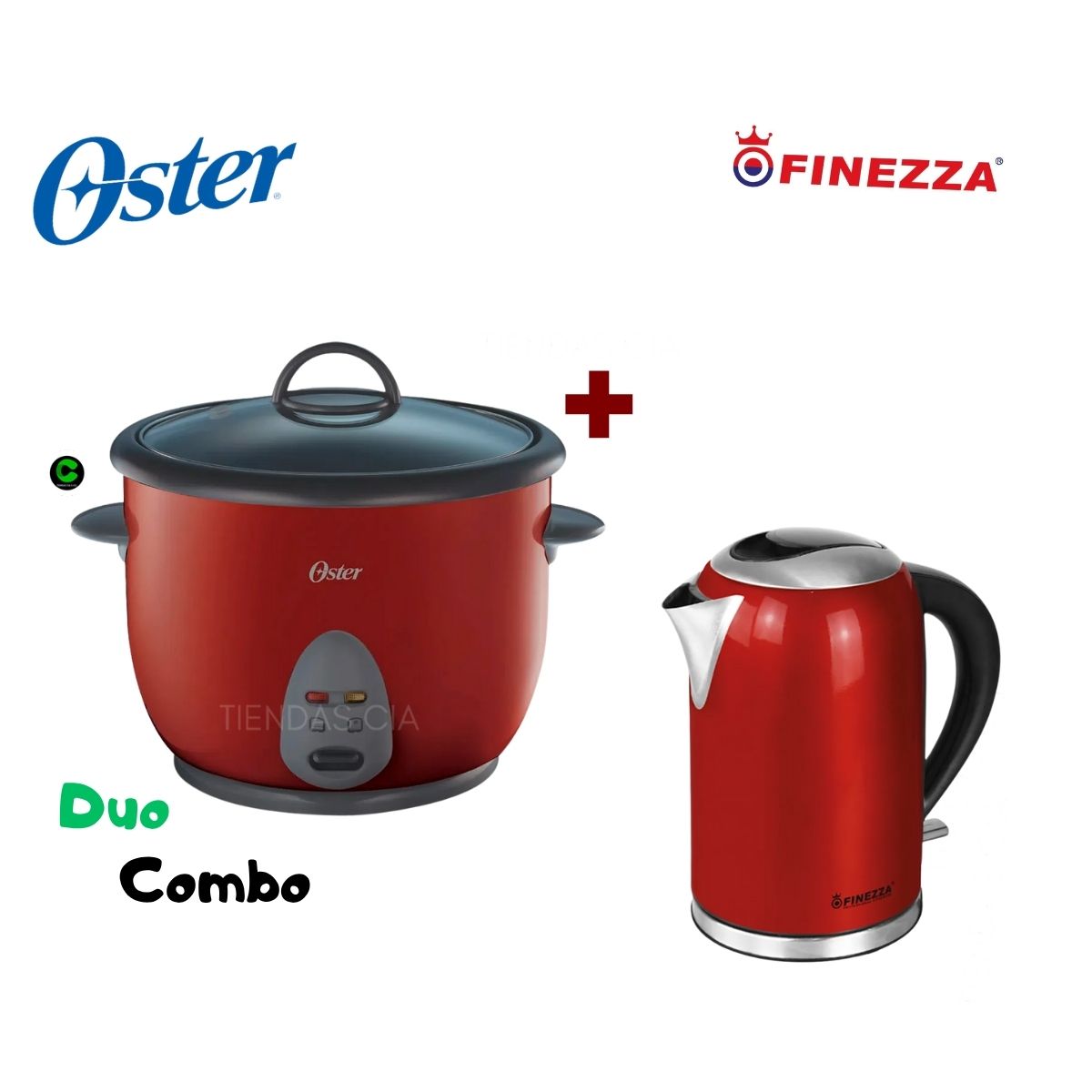 FINEZZA - Combo Hervidor Finezza 2L y Olla Arrocera Oster 18L