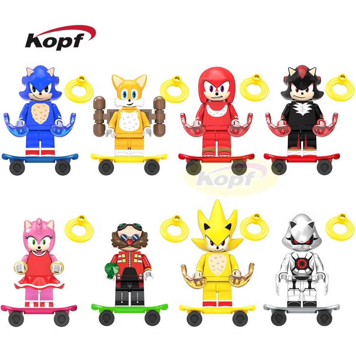 GENERICO - Figuras de construcción Mini figura de juguete Amy Rose Teirusu Nakkurusu Anime TP1032