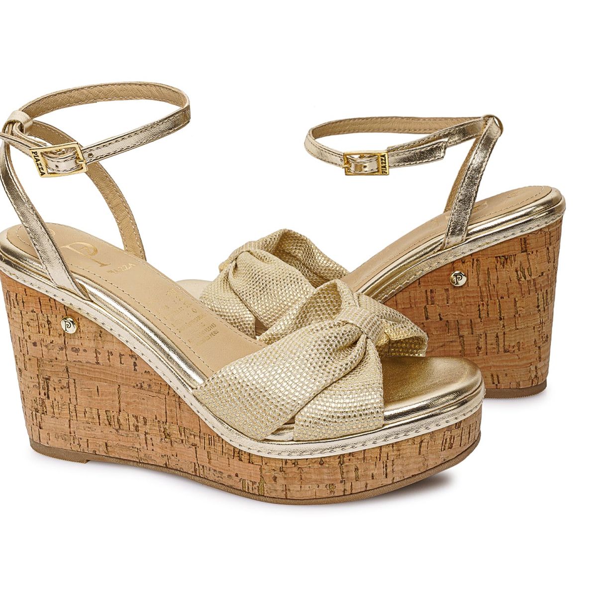 Piazza - Sandalia Dorsay Casual WAL-2625 Dorado Piazza