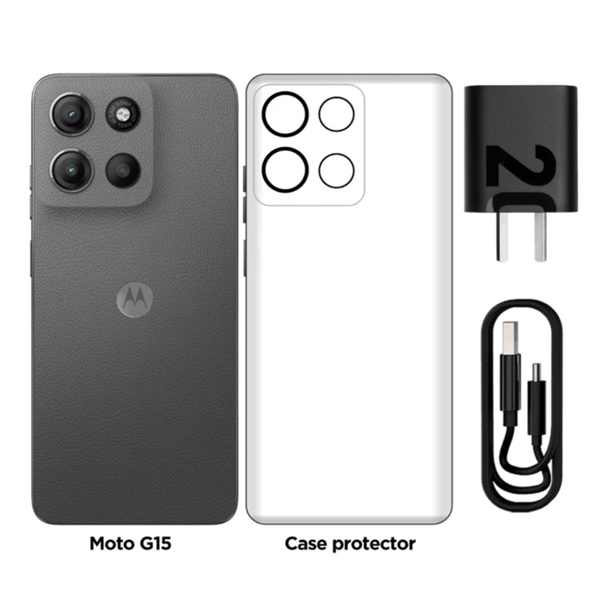 MOTOROLA - CELULAR MOTOROLA MOTO G15 4GB RAM 128GB ROM - GRIS