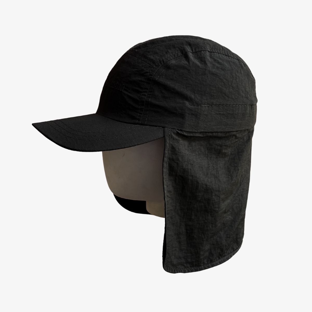 KAST PE - Cubrenuca Clásico Sombrero Impermeable de protección solar Negro