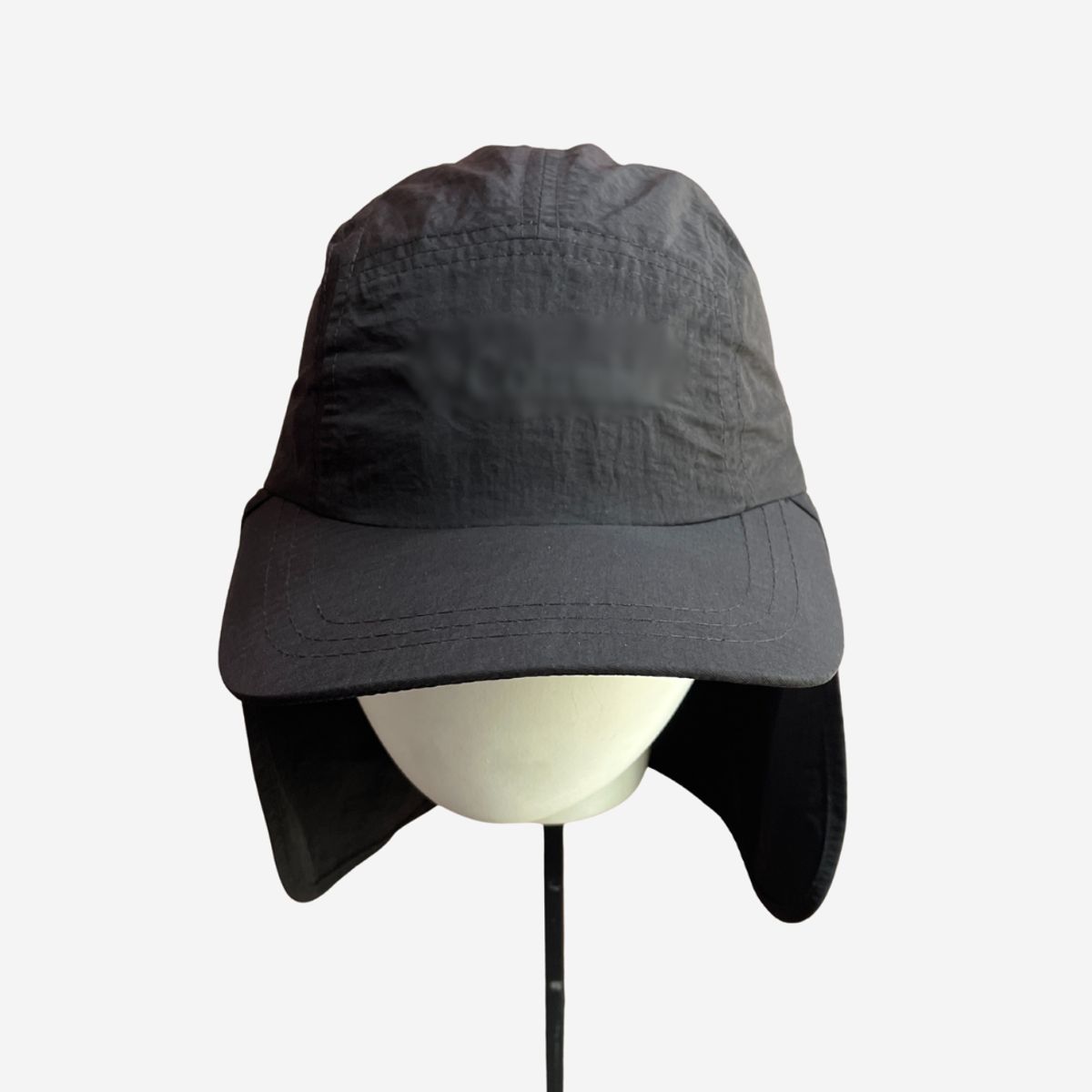 KAST PE - Cubrenuca Clásico Sombrero Impermeable de protección solar Negro