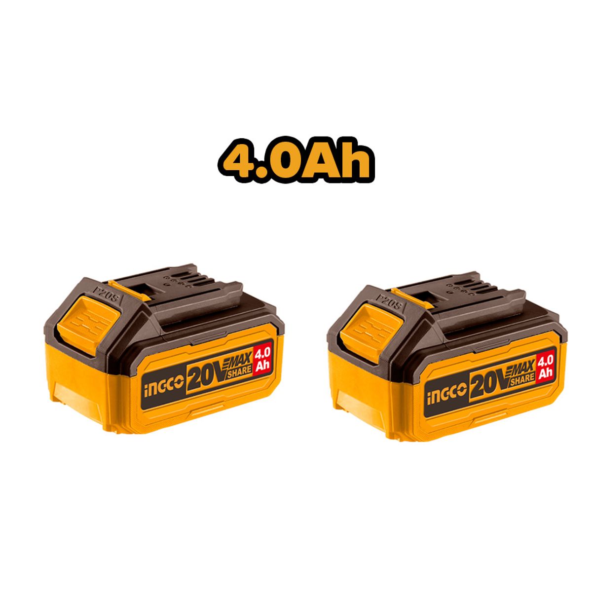 INGCO TOOLS - KIT 2 BATERÍAS INGCO 20V 4.0AH COSLI240312