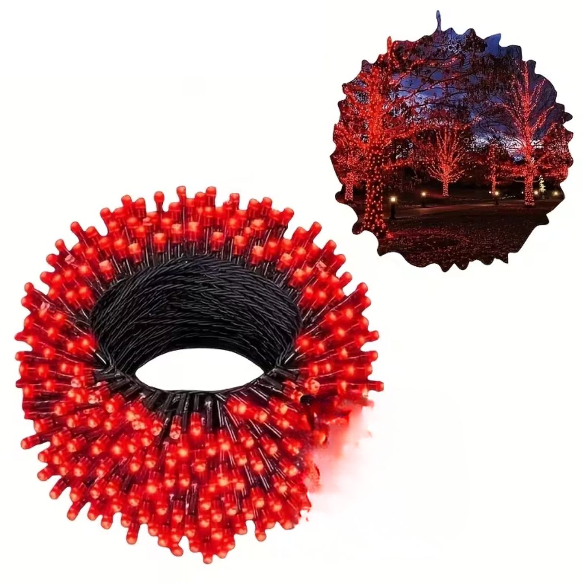 INSPIRA - Tira de 300 Luces LED Navideñas Rojo