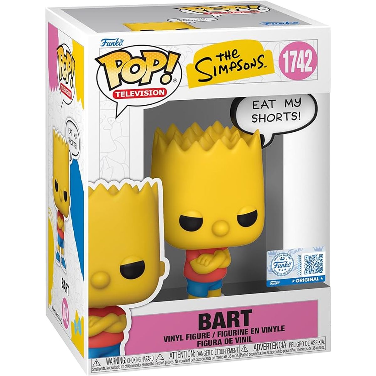FUNKO - Funko Pop Bart Simpson 1742 Exclusivo