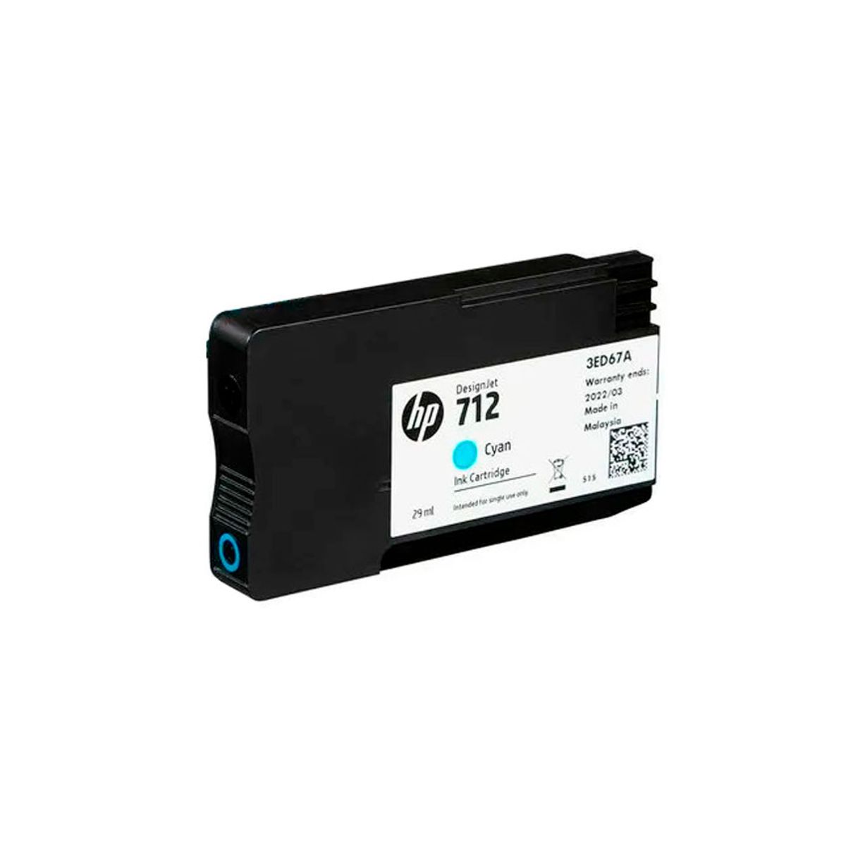 HP - Cartucho de Tinta HP 712 Original 3ED67A 29 ml Cian