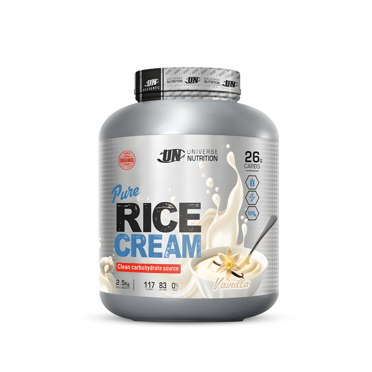 UNIVERSE NUTRITION - Pure Rice Cream 2.5 kg - Crema de arroz Universe Nutrition - Vainilla