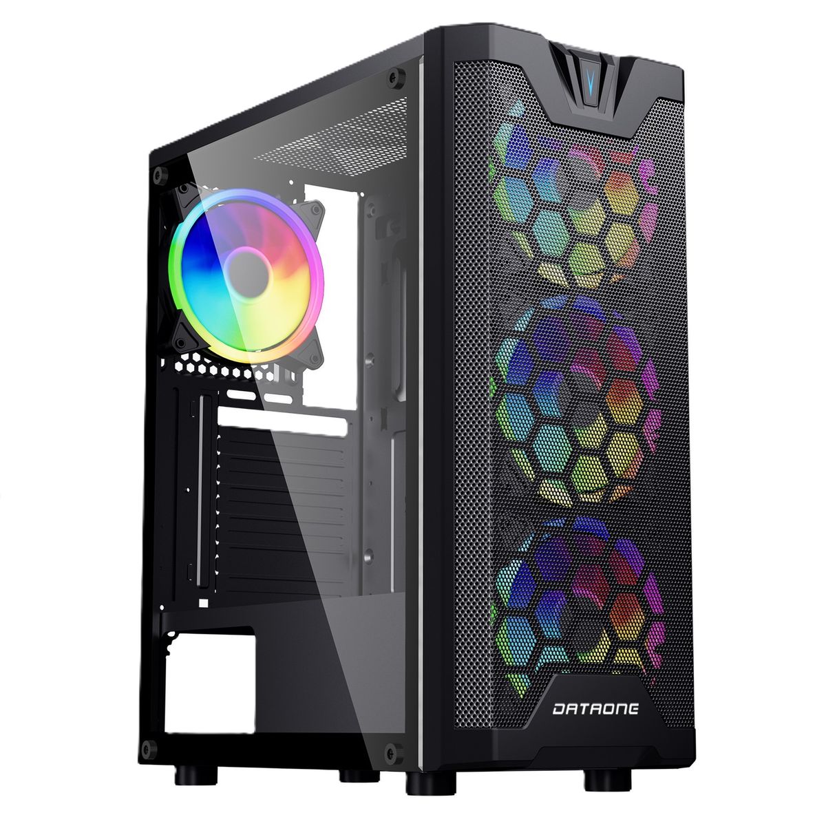 HALION - CASE GAMER ATX DATAONE ZIGMA G01 MALLA 4x12ARGB