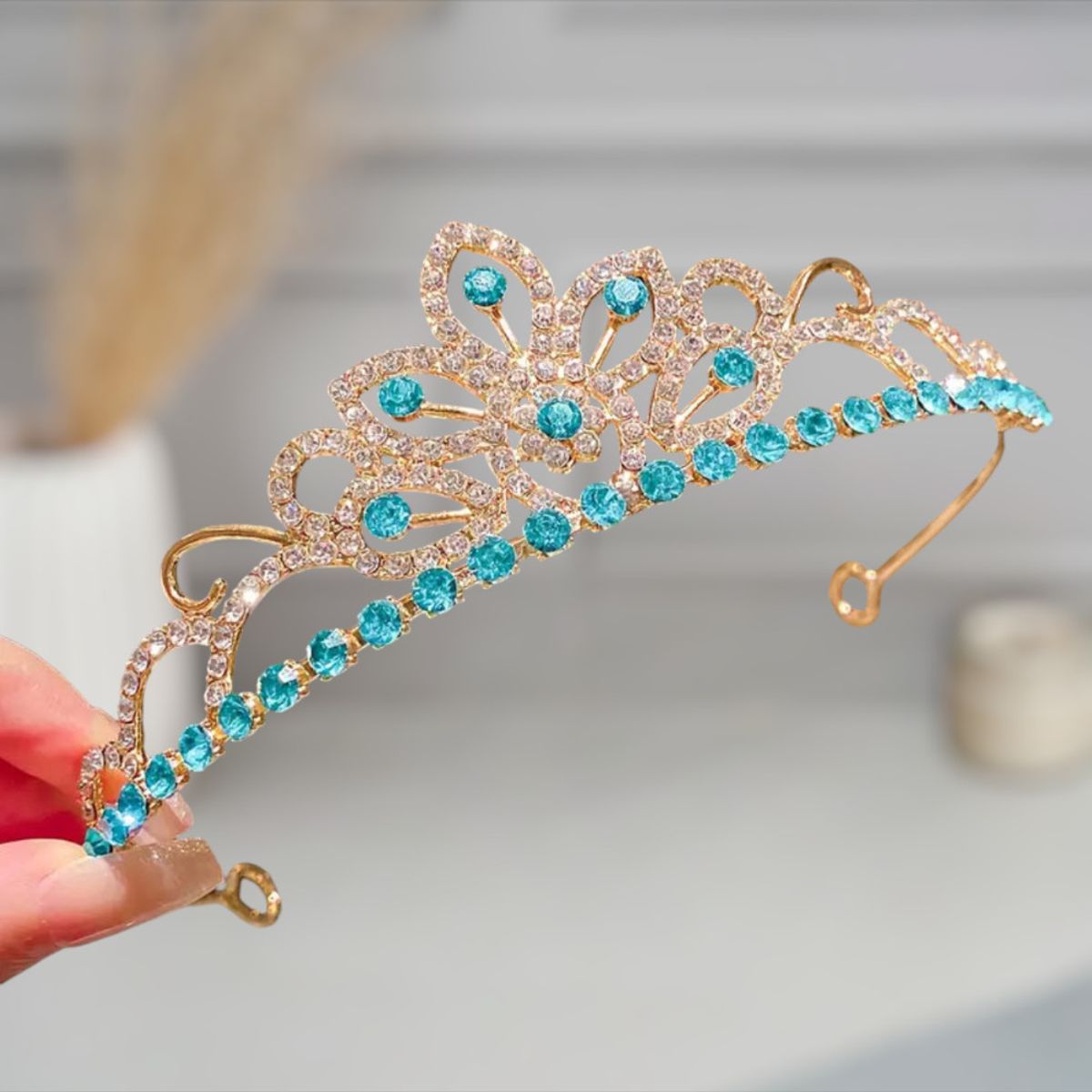 GENERICO - CORONA DE PRINCESA PARA NIÑA - IDEAL PARA FIESTA Y EVENTOS