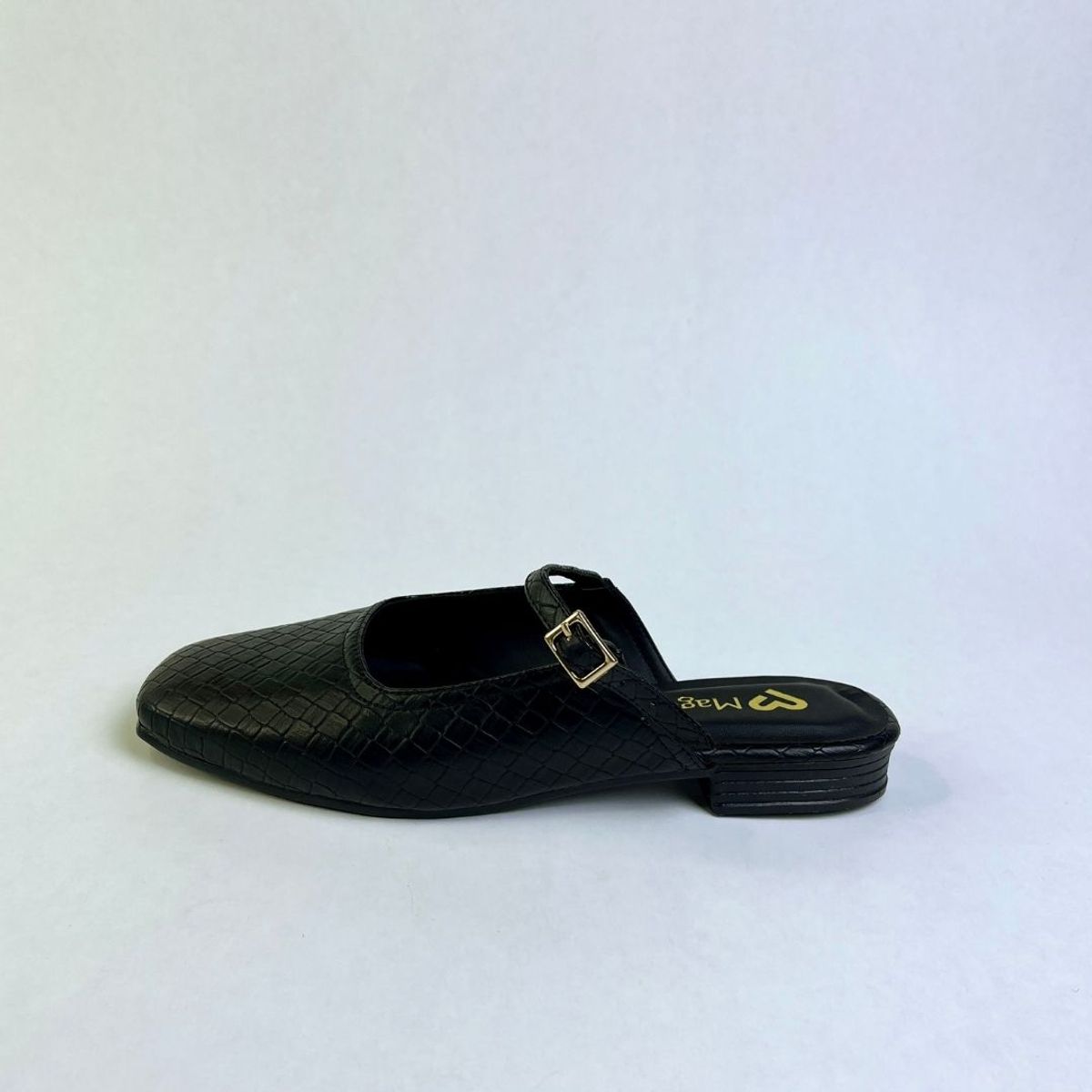 MAGDALENA SHOES - BALLERINAS  CROCO NEGRO MUJER 723A